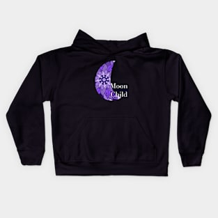 Mandala Moon Child Kids Hoodie